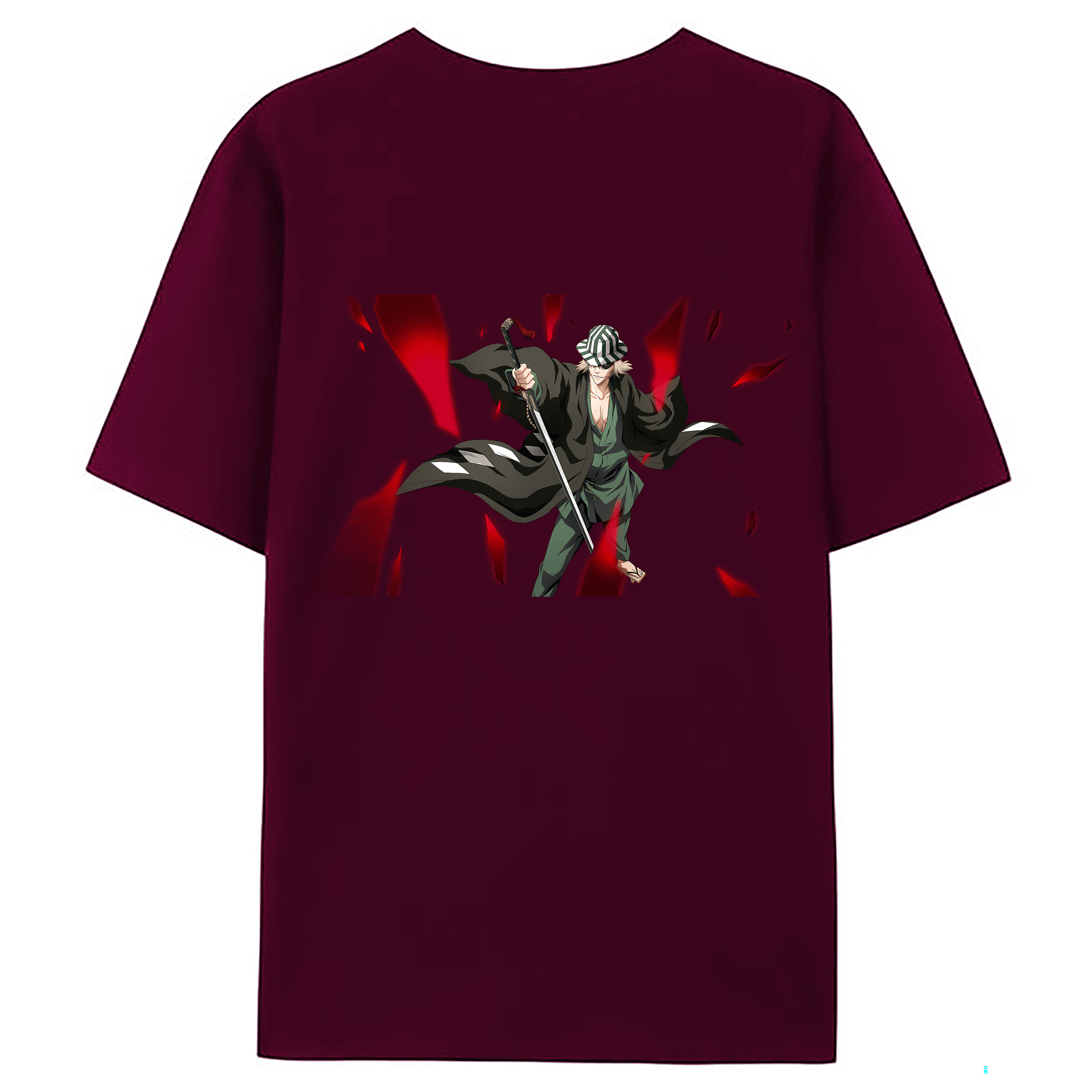 （画像用） "ブリーチ 浦原 喜助（うらはら きすけ） BLEACH Urahara Kisuke " レディース半袖Tシャツ(バックプリント)
